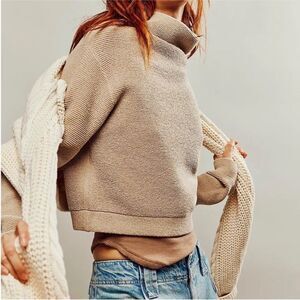 Free People Ottoman Mock-neck Pullover S